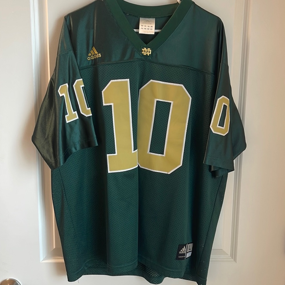 Notre Dame GREEN JERSEY “Brady Quinn” NNOB Sz. Large